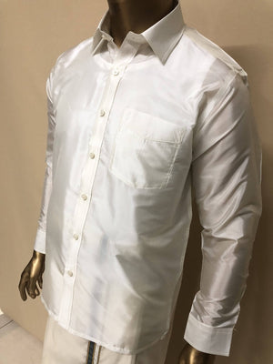 Rajavivaha Art Silk Cream Color Shirt