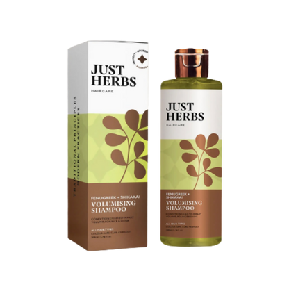 Just Herbs Volumising Shampoo With Fenugreek and shikakai - Distacart