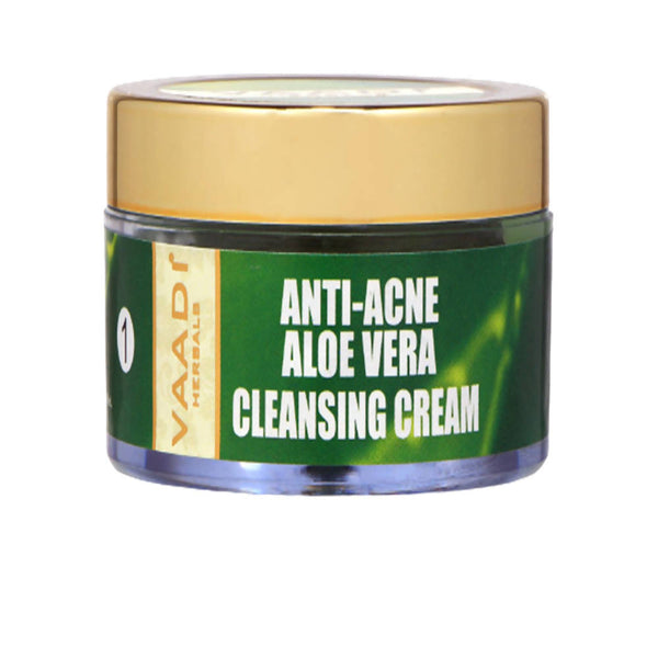 Vaadi Herbals Anti Acne Aloe Vera Cleansing Cream - Distacart