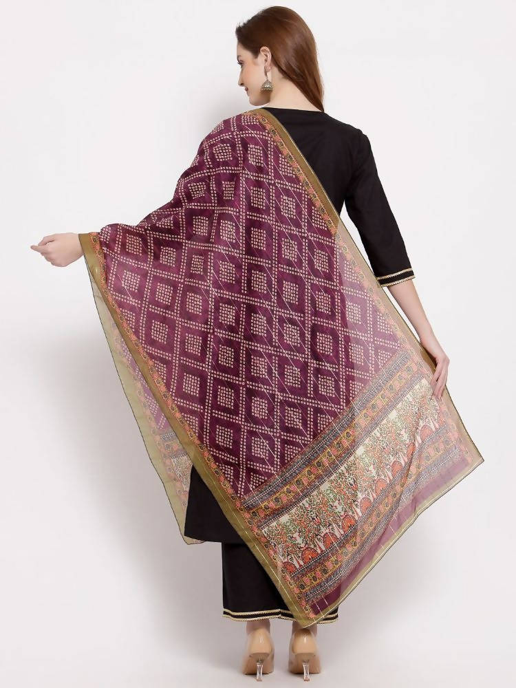 Myshka Women's Black Cotton Half Sleeve V Neck Solid Casual kurta Pant Dupatta Set