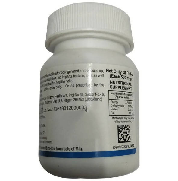 Bakson's Homeopathy Nail & Hair Aid Tablets - Distacart