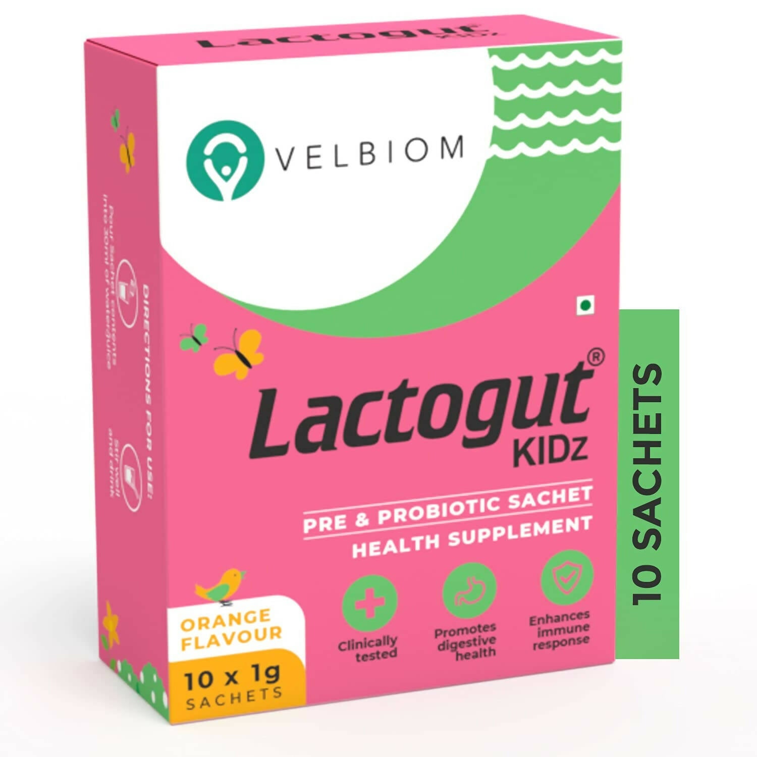 Velbiom Lactogut Kidz Probiotics Powder For Kids - Distacart