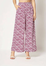 Thumbnail for Pink Crepe Digital Printed Top With Matching Trouser - Shivani - Distacart