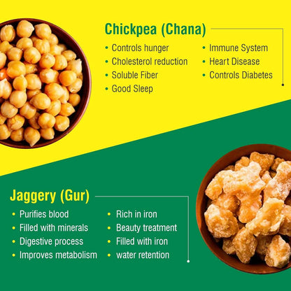Dhampur Green Gur Chana - Distacart