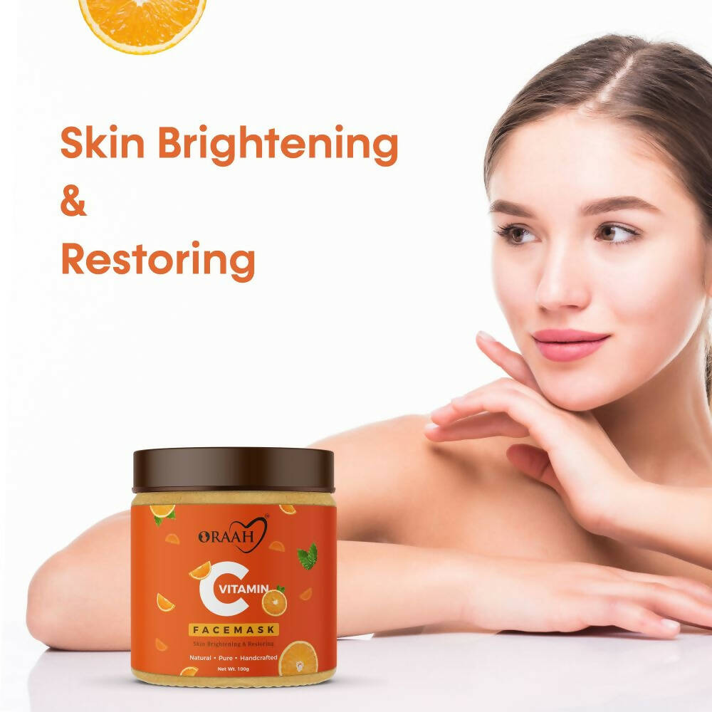 Oraah Beauty Care Combo (Hair oil + Hair Mask + Vitamin C Face Mask) - Distacart
