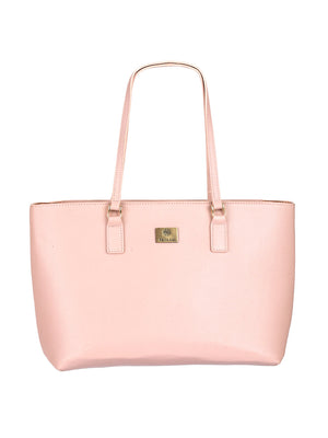 Priyaasi Women Blush Pink Solid Tote Bag - Distacart