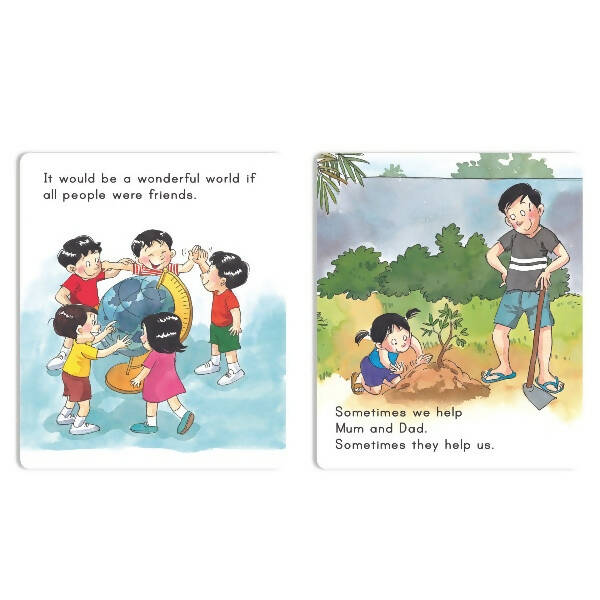 Jolly Scholars Social Well Being Stories Books Set of 8| Ages 3-6 Years| Learn Good Manner, Respect, Helping Everyone - Distacart