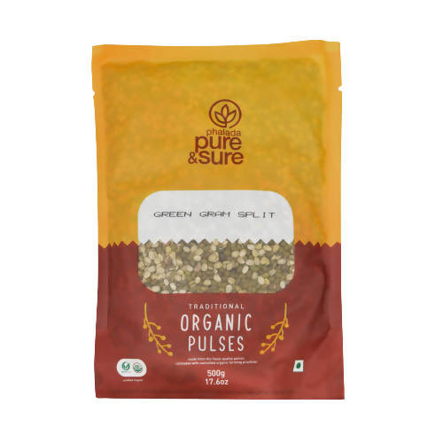 Pure & Sure Green Gram Split Traditional Organic Pulses