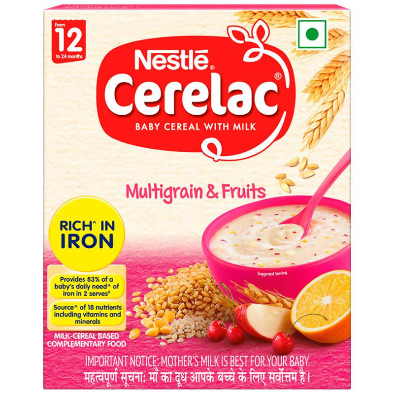 Nestle Cerelac Baby Cereal with Milk, Multigrain &amp; Fruits 12 Months