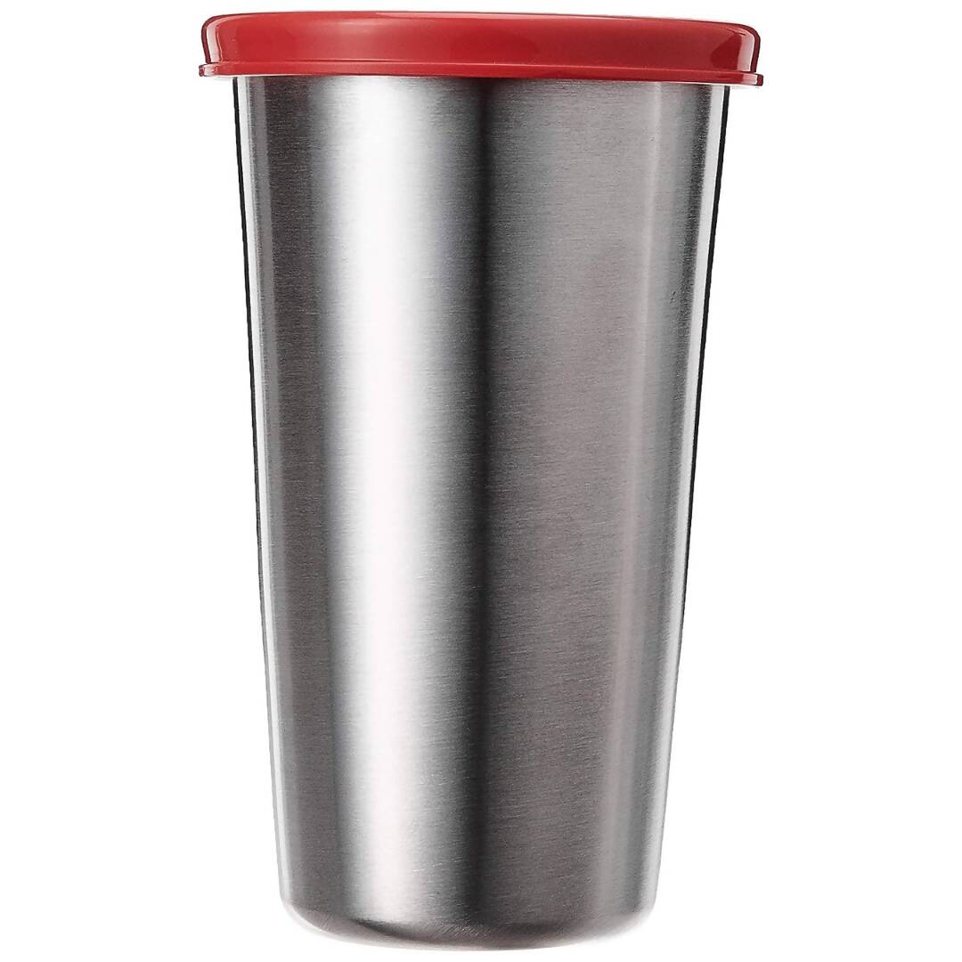 Signoraware Stainless Steel Tumbler with Lid - 370ml - Distacart