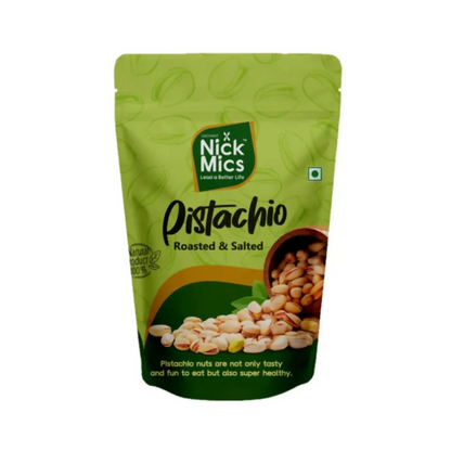 Nickmics Roasted & Salted Pistachio - Distacart