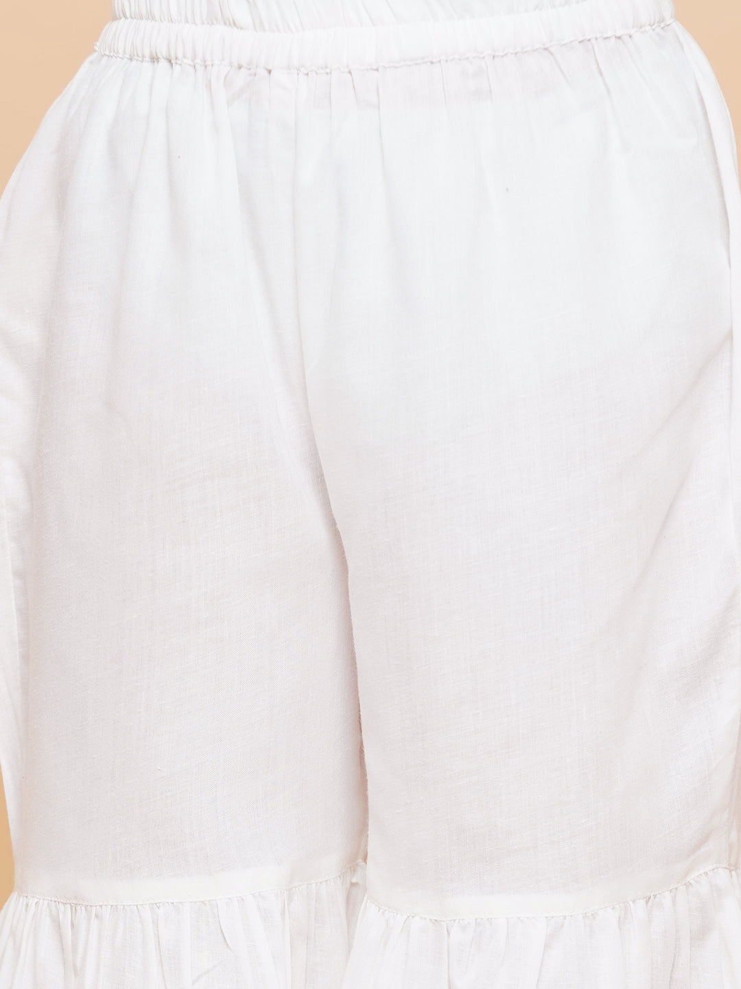 Girls Blue Coloured Printed Kurta With Sharara for Kids - Bhama - Distacart