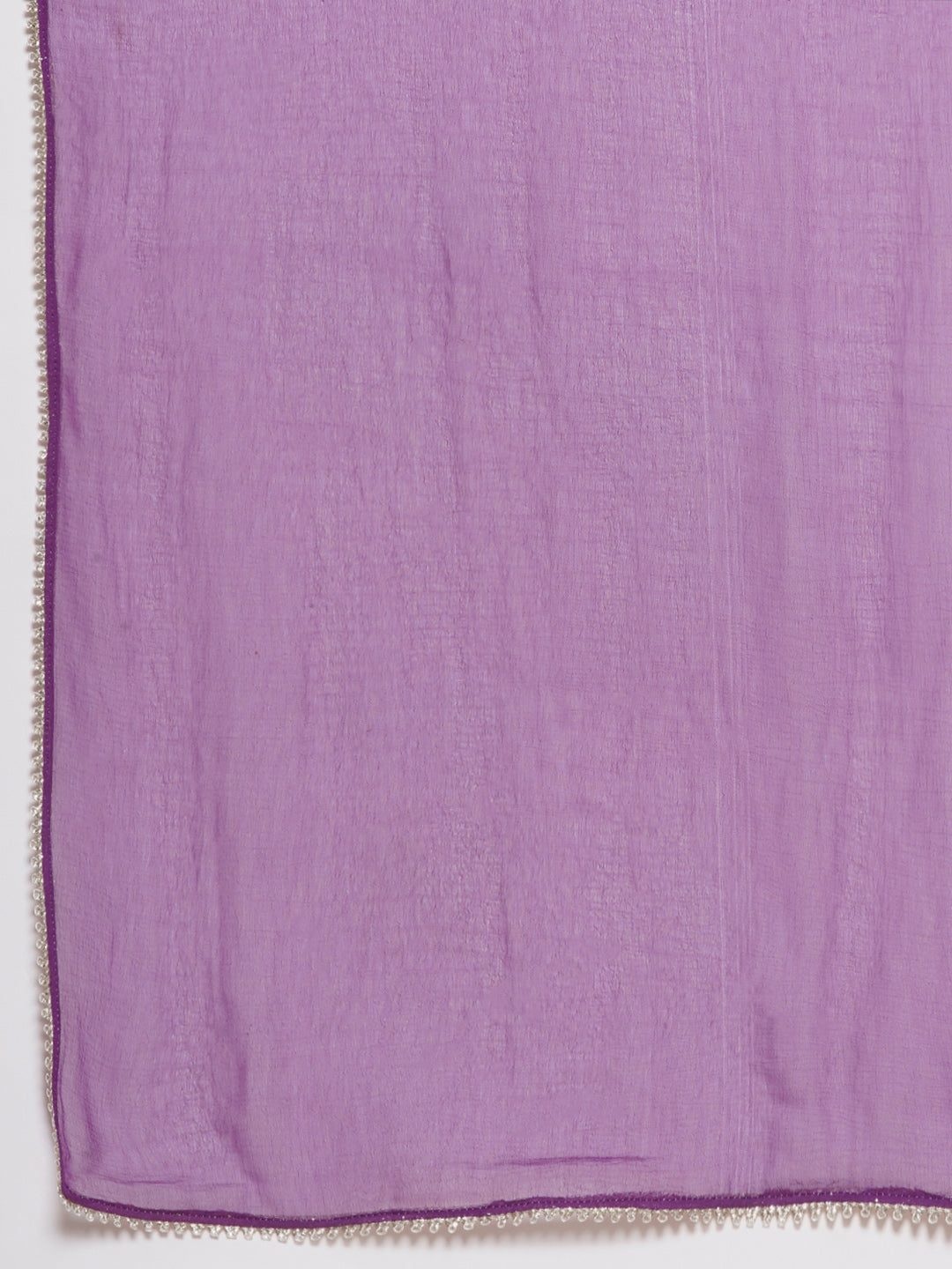 Girls Purple Ethnic Motifs foil Printed Angrakha Kurta with Trouser & Dupatta for Kids - Bhama - Distacart
