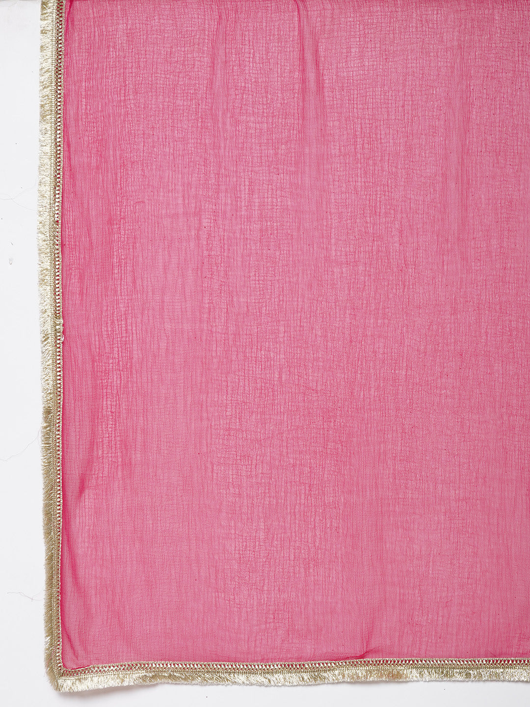 Girls pink Ethnic Motifs Printed Angrakha Gotta Patti Kurta With Sharara & Dupatta for Kids - Bhama - Distacart