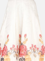Thumbnail for Girls Red & White Printed Ready To Wear Lehenga & Blouse for Kids - Bhama - Distacart