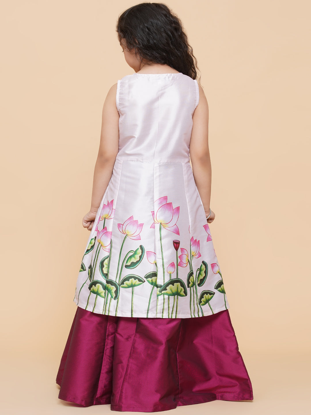 Girls Printed Ready To Wear Lehenga & Kurta for Kids - Bhama - Distacart