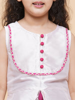 Thumbnail for Girls Printed Ready To Wear Lehenga & Kurta for Kids - Bhama - Distacart