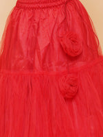 Thumbnail for Girls Embroidered Ready to Wear Lehenga & Blouse for Kids - Bhama - Distacart