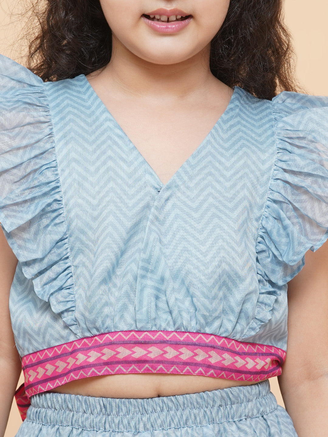 Girls Printed Ready to Wear Lehenga & Blouse for Kids - Bhama - Distacart