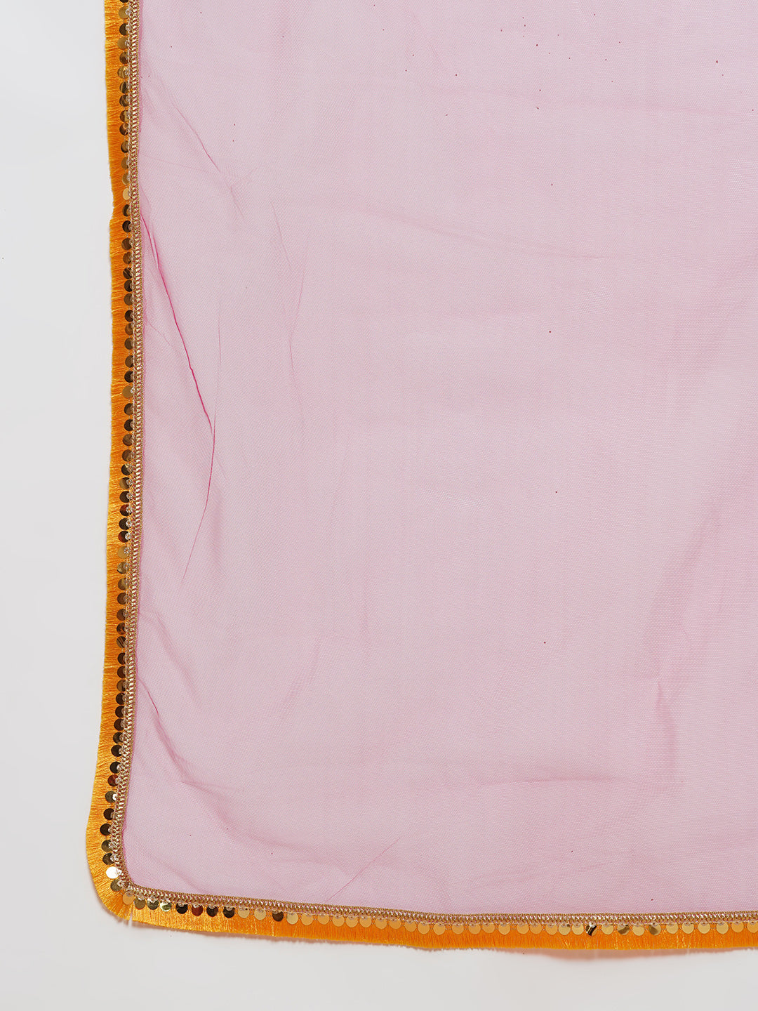Girls Pink Foil Printed Ready To Wear Lehenga & Blouse With Dupatta for Kids - Bhama - Distacart