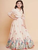 Thumbnail for Girls Ready to Wear Lehenga & Choli for Kids - Bhama - Distacart