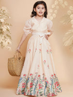 Thumbnail for Girls Ready to Wear Lehenga & Choli for Kids - Bhama - Distacart