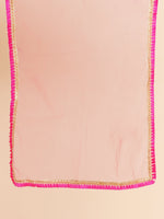 Thumbnail for Girls Black & Gold-Toned Embroidered Ready To Wear Lehenga & Blouse With Dupatta for Kids - Bhama - Distacart