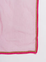 Thumbnail for Girls Black Embroidered Choli, With Printed Lehenga Has A Dupatta for Kids - Bhama - Distacart