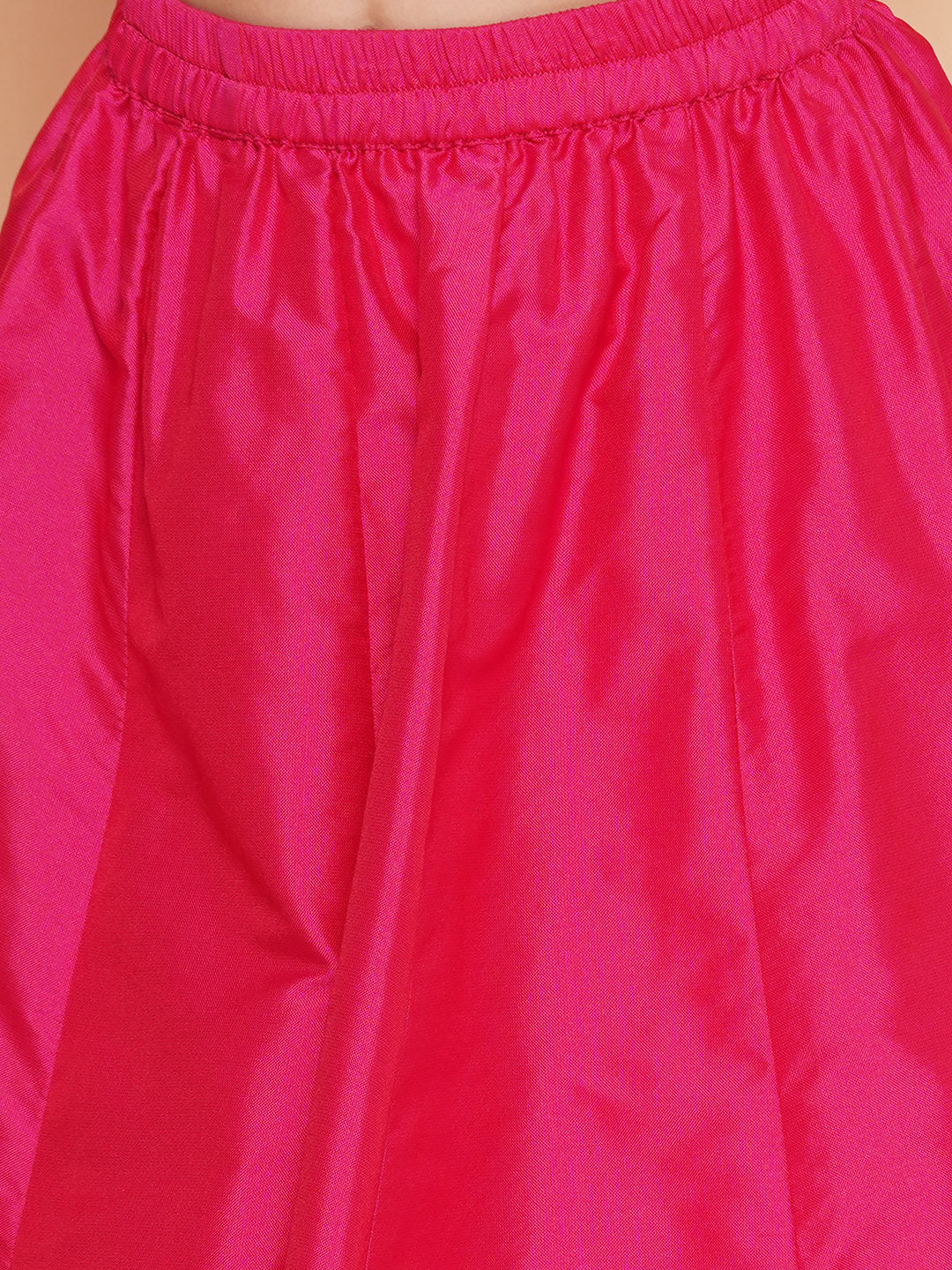 Girls Pink Floral Print Top & Shrug With Ready to wear Skirts for Kids - Bhama - Distacart