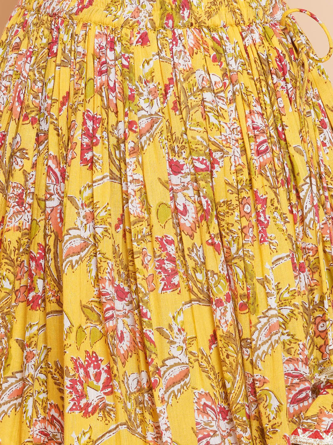 Girls Printed Ready to Wear Lehenga & Blouse With Dupatta for Kids - Bhama - Distacart