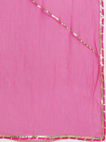 Thumbnail for Girls Blue & Pink Printed Ready To Wear Lehenga & Blouse With Dupatta for Kids - Bhama - Distacart