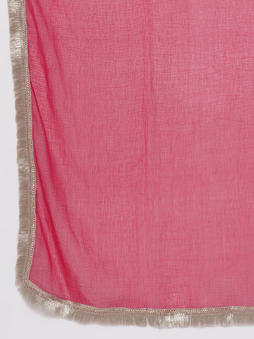 Girls Pink Green Multi printed lehenga with Pink Embroiderd Choli with Pink Dupatta for Kids - Bhama - Distacart