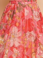 Thumbnail for Girls Floral Printed Ready to Wear Lehenga & Blouse With Dupatta - Bhama - Distacart