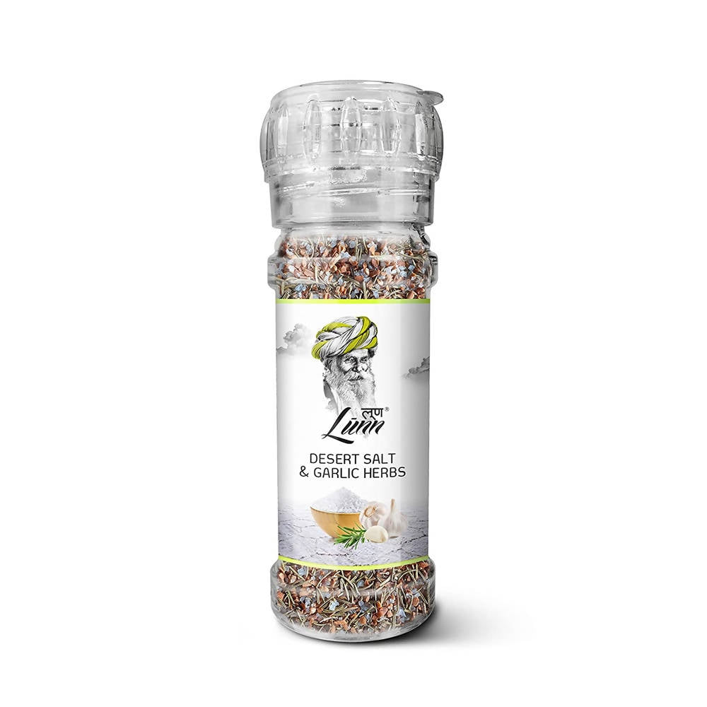 Lunn Desert Salt & Garlic Herbs with Grinder - Distacart