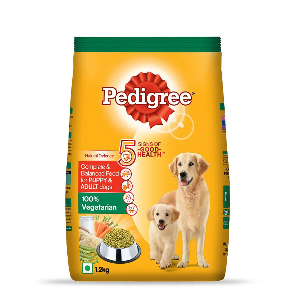 Pedigree Puppy & Adult Vegetarian Dry Dog Food - Distacart