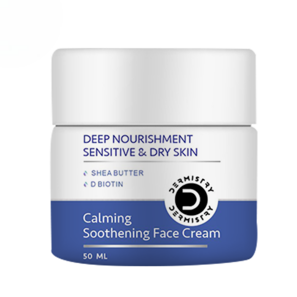Dermistry Sensitive & Dry Skin Care Deep Nourishment Calming Soothing Face Cream Shea Butter Biotin - Distacart