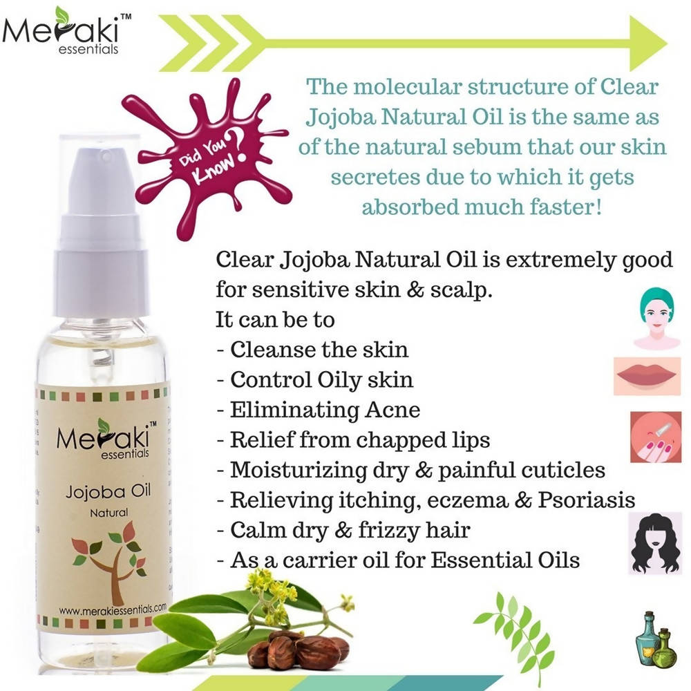 Meraki Essentials Clear Jojoba Oil - Distacart