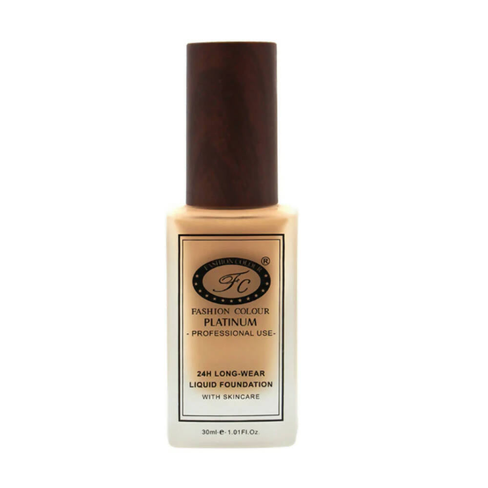 Fashion Colour 24HR Long Wear Liquid Foundation-Bronze (Dark Skin Tone) - Distacart