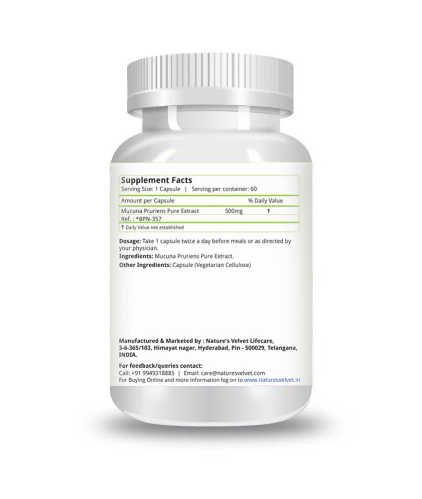 Nature's Velvet Mucuna Pruriens Capsules