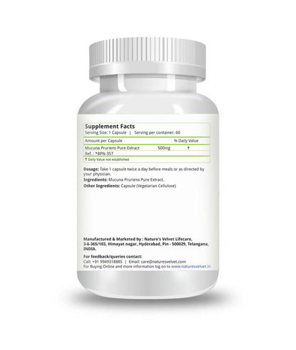 Nature's Velvet Mucuna Pruriens Capsules