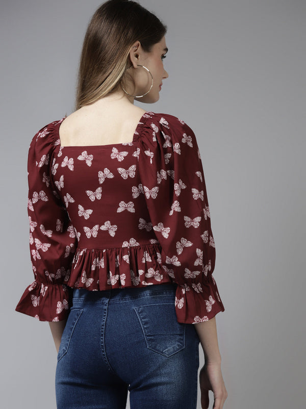 NOZ2TOZ Women's PRINTED TOP - Distacart