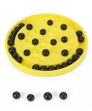 TOYZTREND Mind Challenging and Brain Development Brainvita Mini for Kids with 33 Glass Marbles