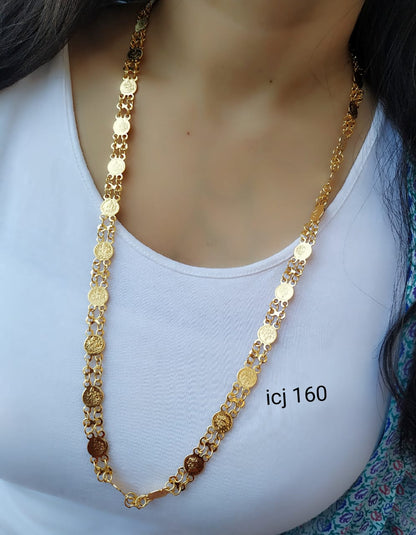 Gold-Plated Alloy Brass Beaded Matarmala Chain - The Pari - Distacart