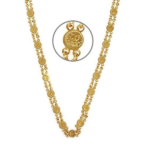 Gold-Plated Alloy Goddess Laxmi Ginni Chain - The Pari - Distacart