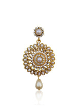 Thumbnail for Gold-Plated Alloy Traditional Look Pearl Studded Earrings - The Pari - Distacart