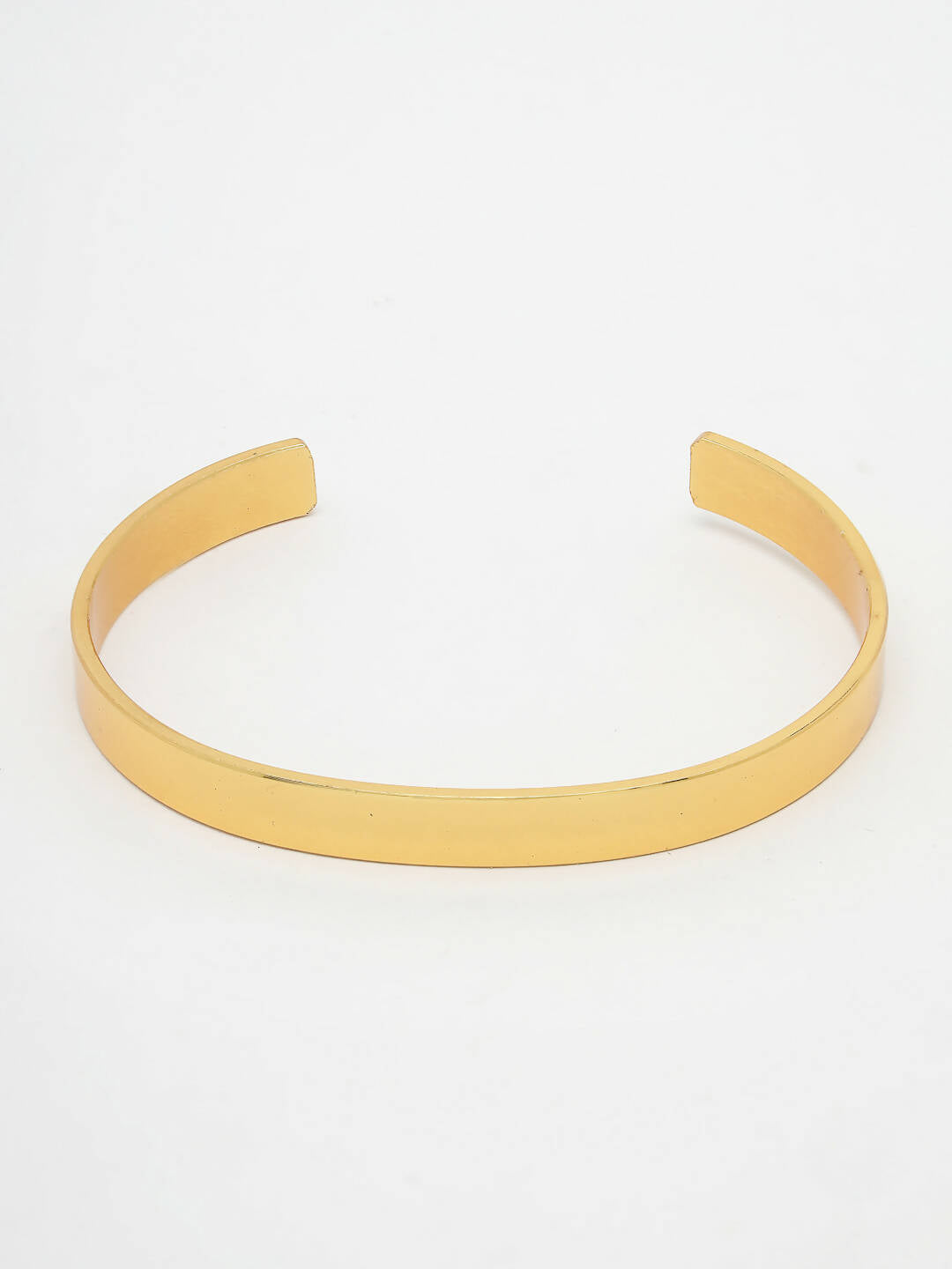 NVR Men Gold Stainless Steel Cuff Bracelet - Distacart