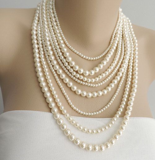 Gold-Plated Alloy Layered Pearl Elegant Necklace - The Pari - Distacart