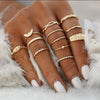 Gold-Plated Alloy Stylish Contemporary Stackable Ring - The Pari - Distacart