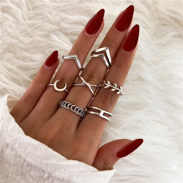 Silver-Plated Alloy Stylish Contemporary Stackable Ring - The Pari - Distacart