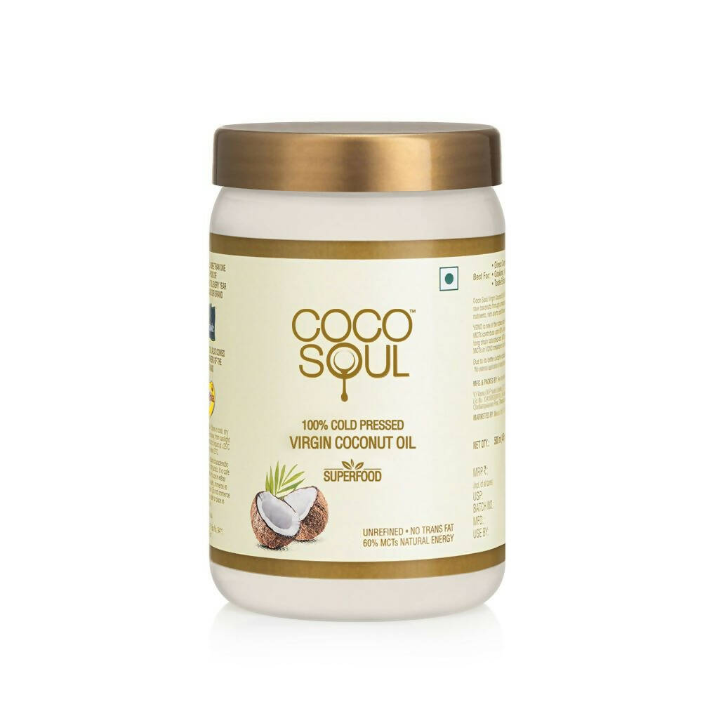 Coco Soul Cold Pressed Natural Virgin Coconut Oil - Distacart
